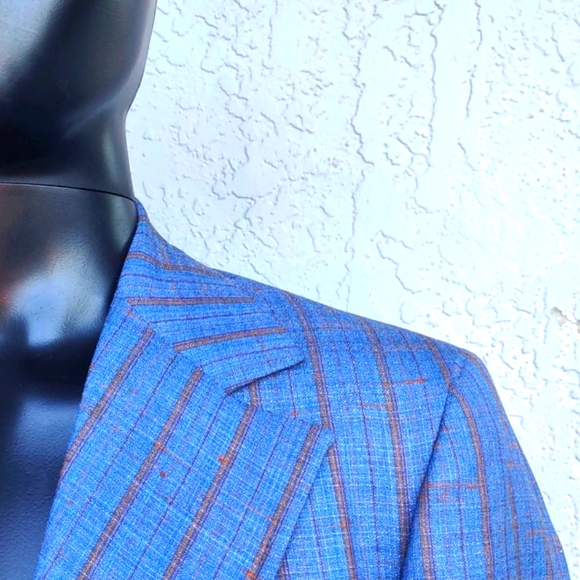 Manstyle Vintage 70's Check/Plaid Lux Blazer - Picture 7 of 17